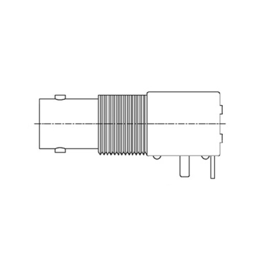 XBL-1053-NGXX - PCB Right Angle Mounted Bulkhead Connector